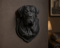 Testa di Cane Corso in Resina Nera da Parete – Scultura 3D Moderna, Decorazione Murale di Lusso, Trophy Wall Art, Design Elegante 25 cm Taraflo
