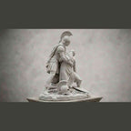 Achille e Patroclo — Scultura Mitologica in Resina Effetto Marmo - Taraflo