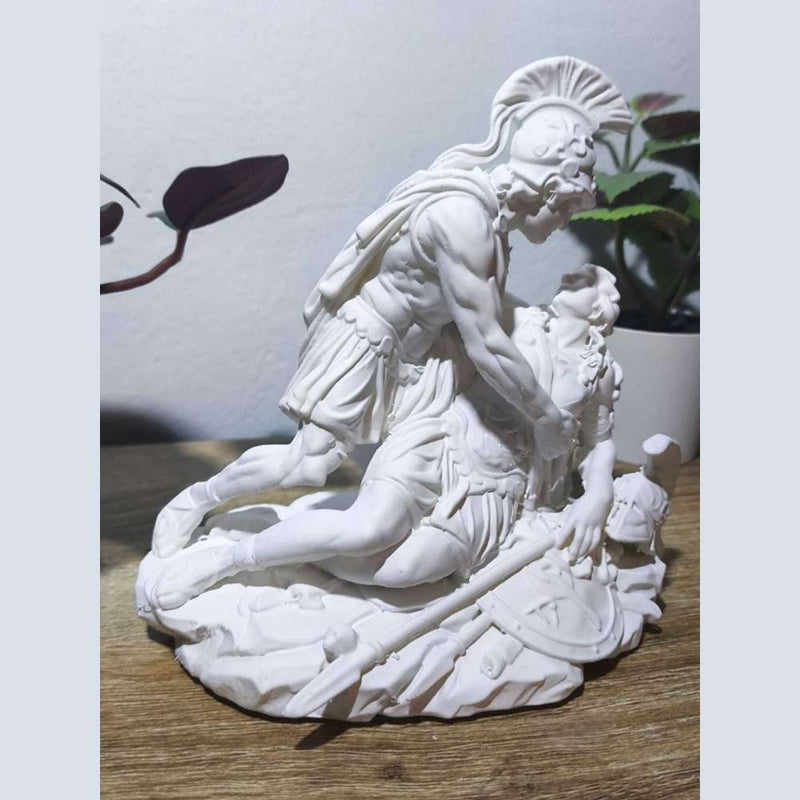 Achille e Pentesilea — Scultura Mitologica in Resina - Taraflo