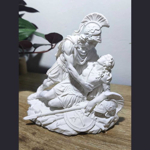 Achille e Pentesilea — Scultura Mitologica in Resina - Taraflo