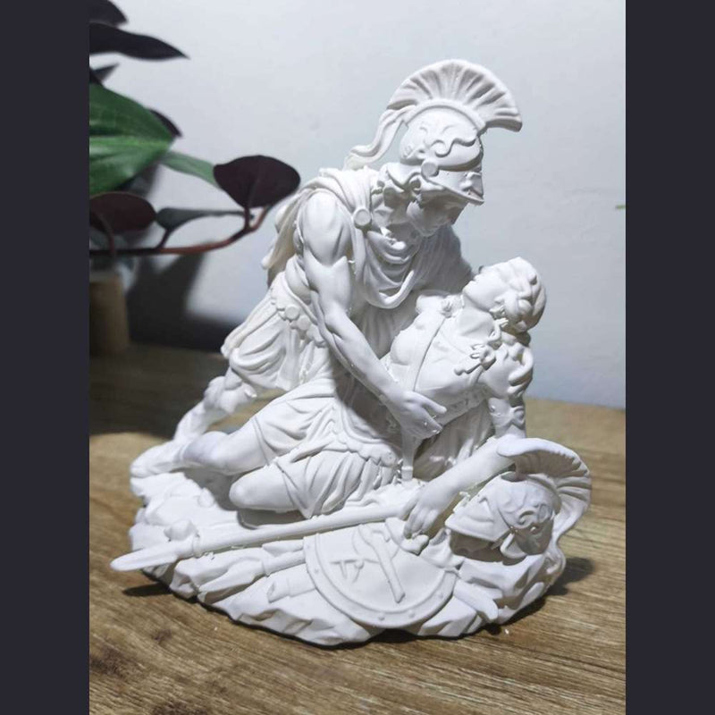 Achille e Pentesilea — Scultura Mitologica in Resina - Taraflo