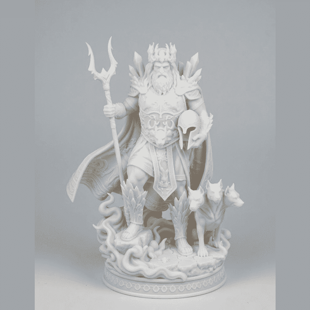 Ade — Statuetta del Signore degli Inferi in Resina - Taraflo