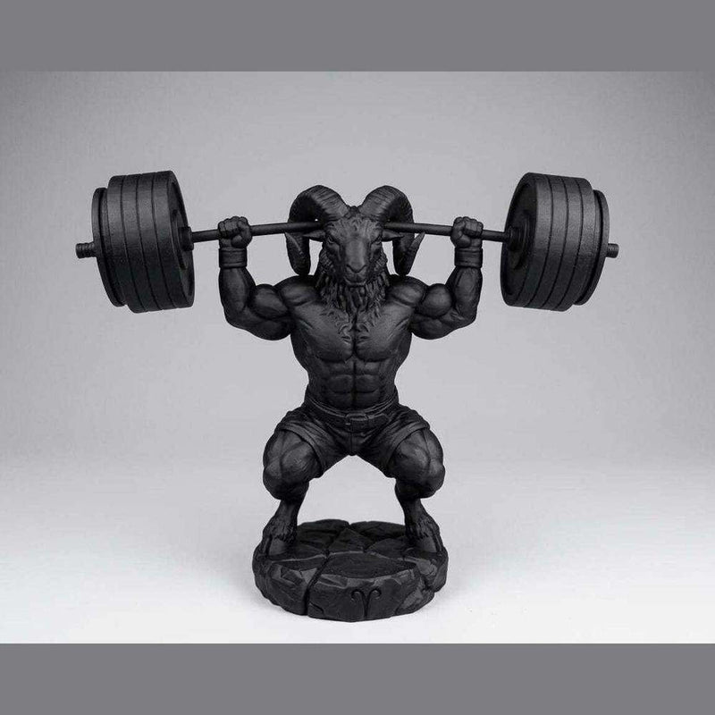 Ariete «Beast Mode» — Statuetta Fitness in Resina - Taraflo