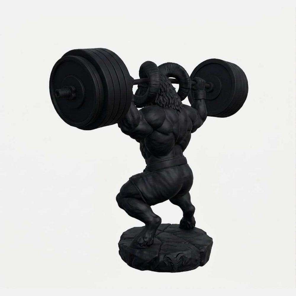 Ariete «Beast Mode» — Statuetta Fitness in Resina - Taraflo
