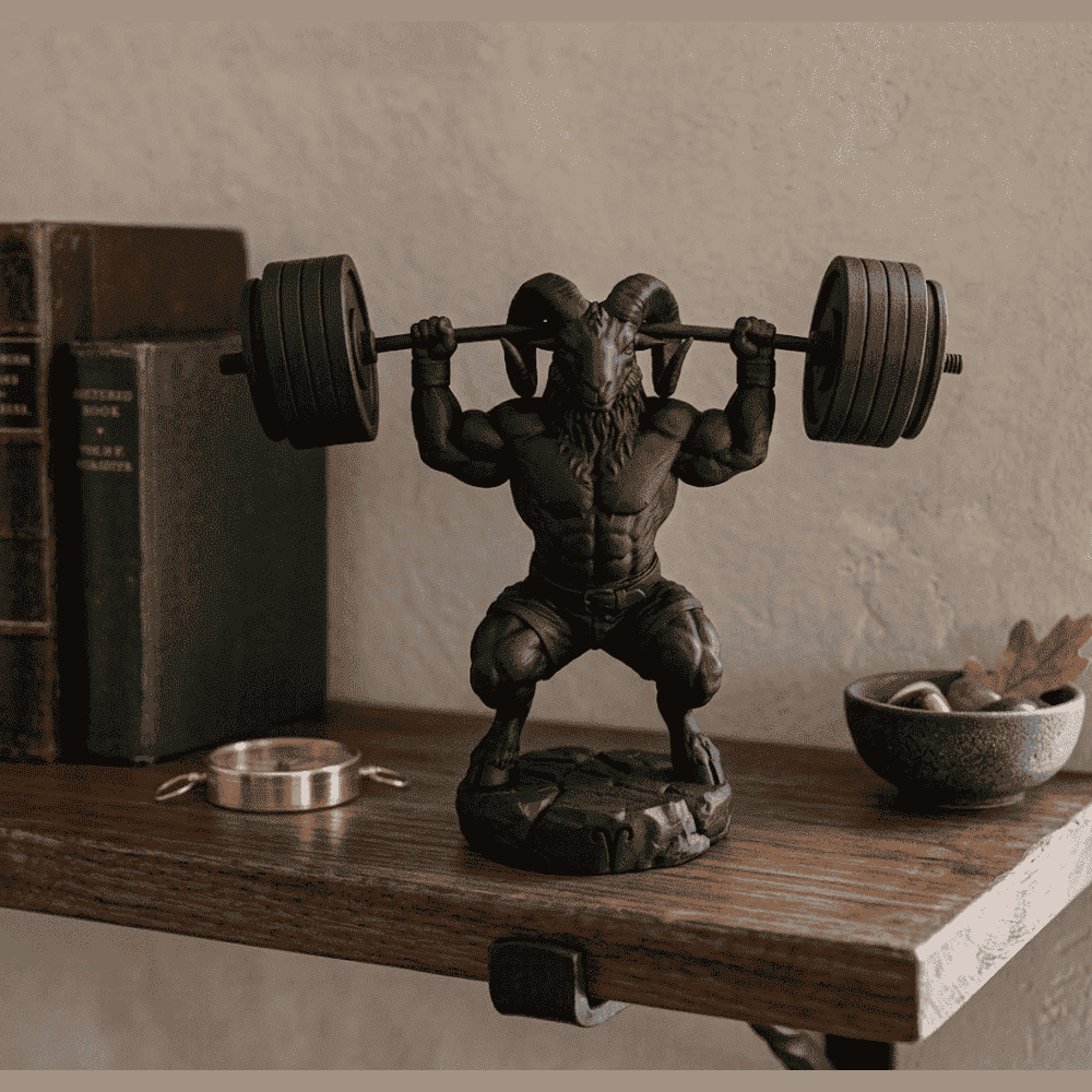 Ariete «Beast Mode» — Statuetta Fitness in Resina - Taraflo