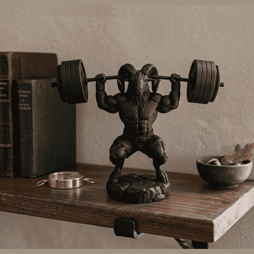 Ariete «Beast Mode» — Statuetta Fitness in Resina - Taraflo
