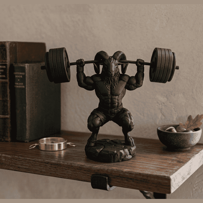 Ariete «Beast Mode» — Statuetta Fitness in Resina - Taraflo