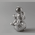 Astronauta sulla Luna — Statuetta da Scrivania in Resina - Taraflo