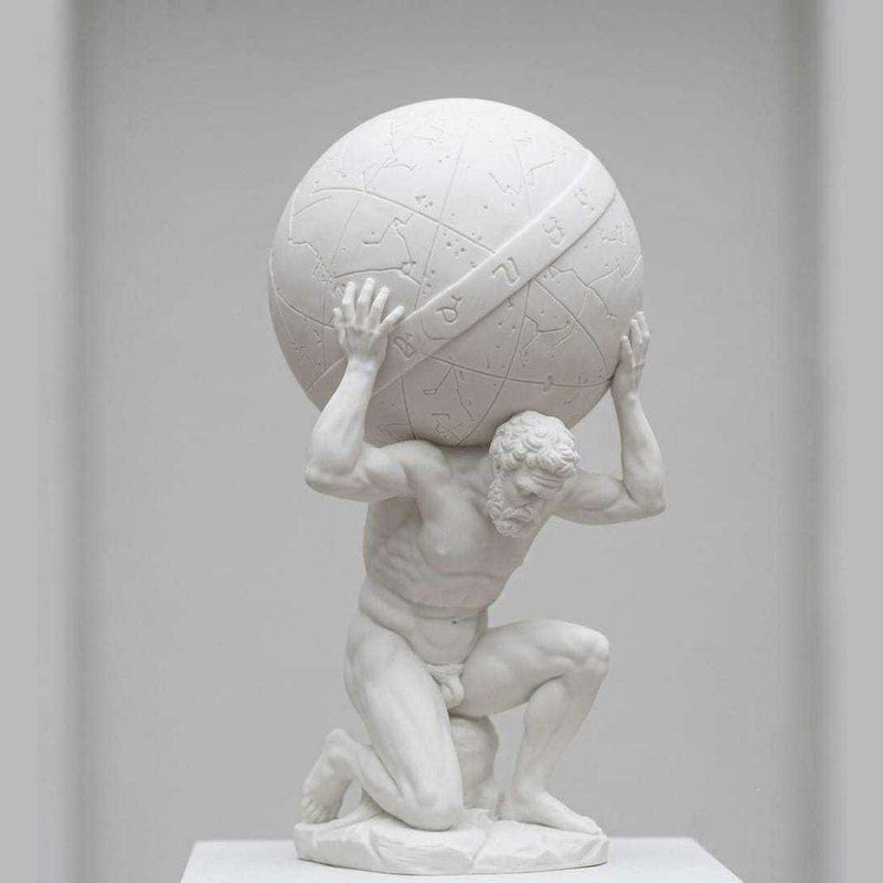 Atlante — Scultura Mitologica in Resina Effetto Marmo - Taraflo
