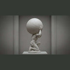 Atlante — Scultura Mitologica in Resina Effetto Marmo - Taraflo