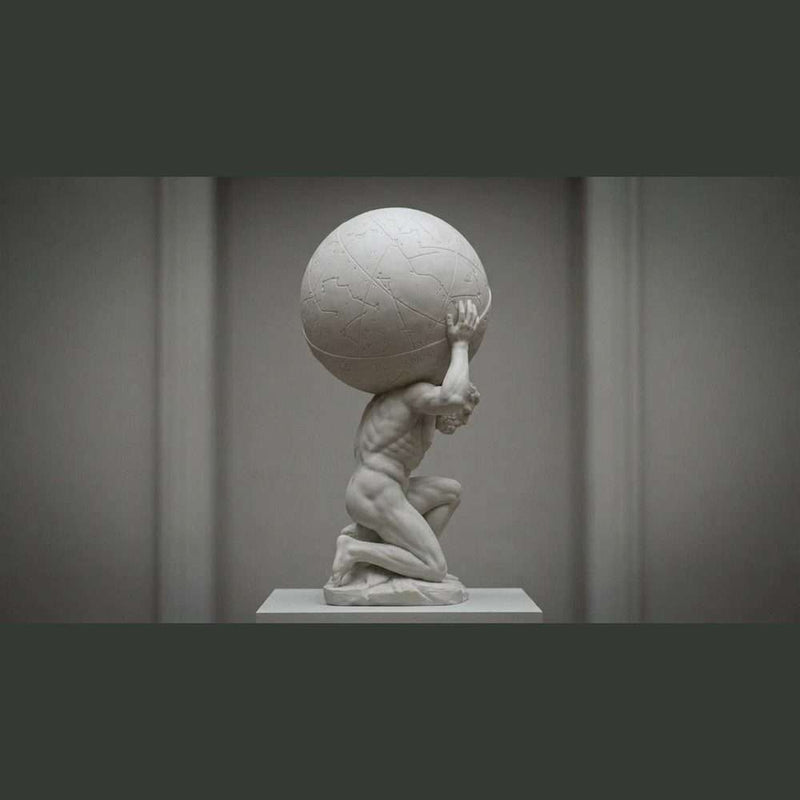 Atlante — Scultura Mitologica in Resina Effetto Marmo - Taraflo