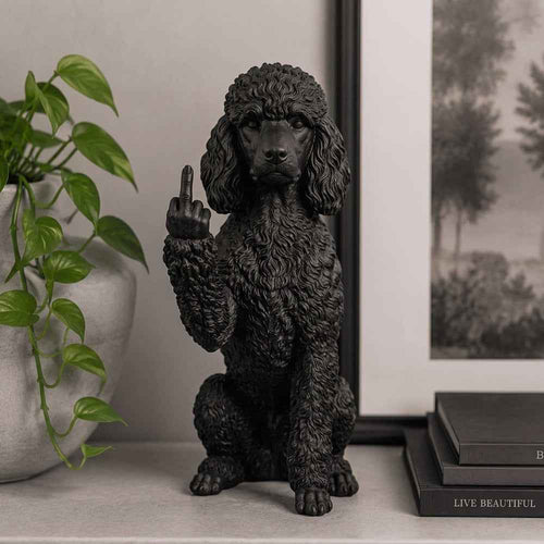 Barboncino — Statuetta Cane «Educato… ma non troppo»