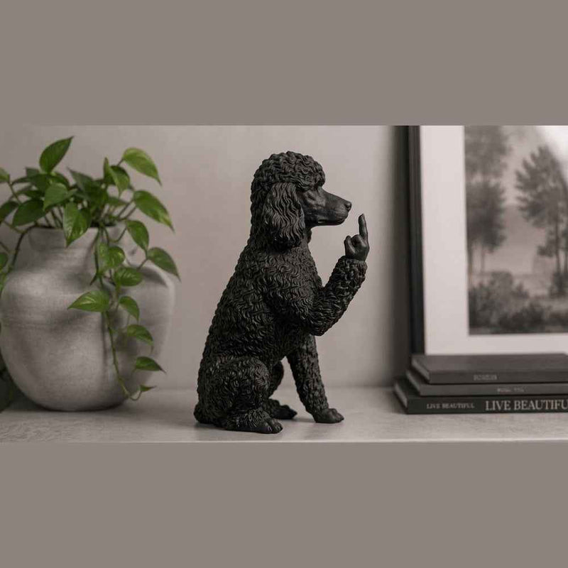 Barboncino — Statuetta Cane «Educato… ma non troppo»