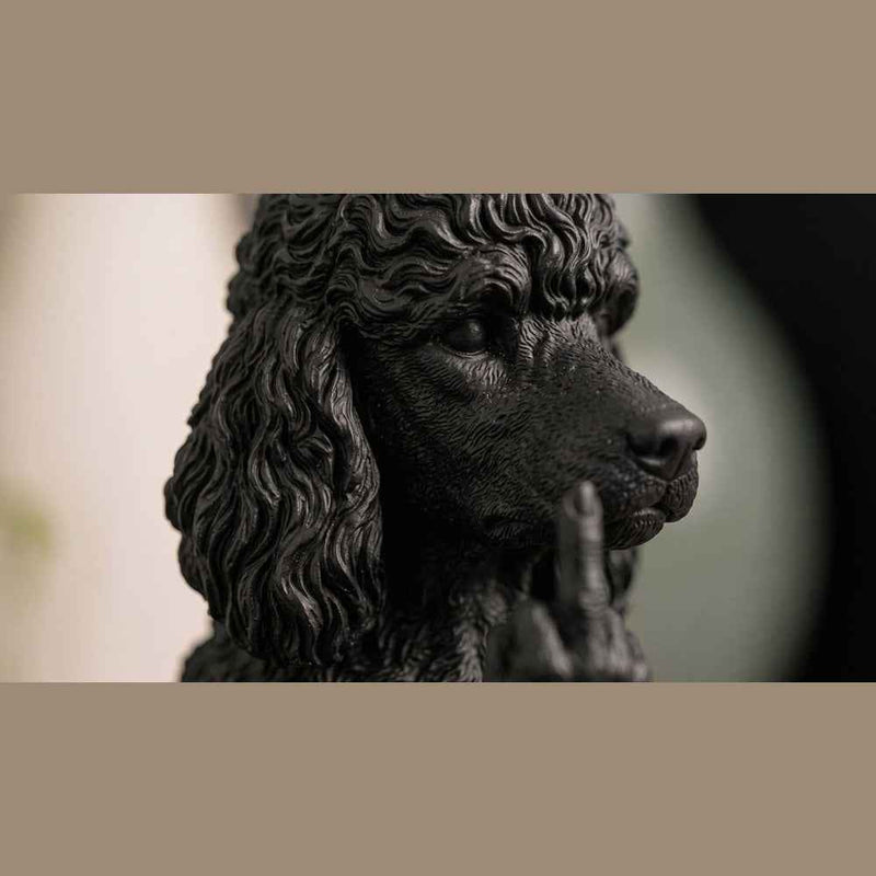 Barboncino — Statuetta Cane «Educato… ma non troppo»