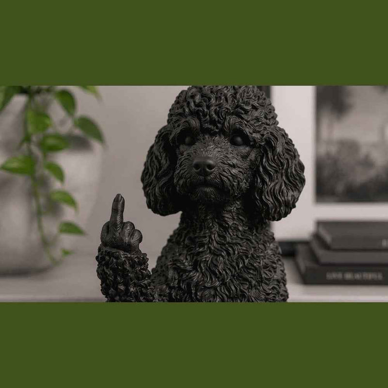 Barboncino Toy — Statuetta Cane «Educato… ma non troppo»