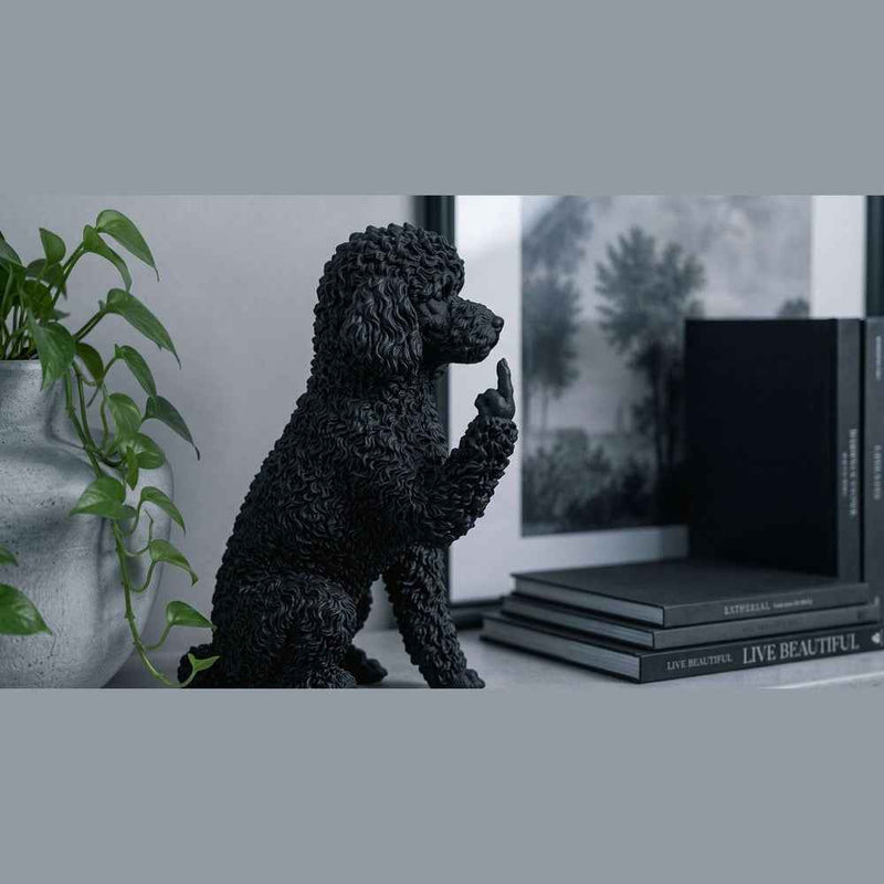 Barboncino Toy — Statuetta Cane «Educato… ma non troppo»