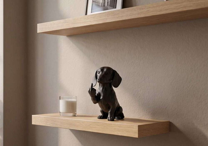 Bassotto — Statuetta Cane "Educato… ma non troppo"