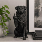 Statuetta in resina del Pastore Australiano, eleganza e carattere da collezione
