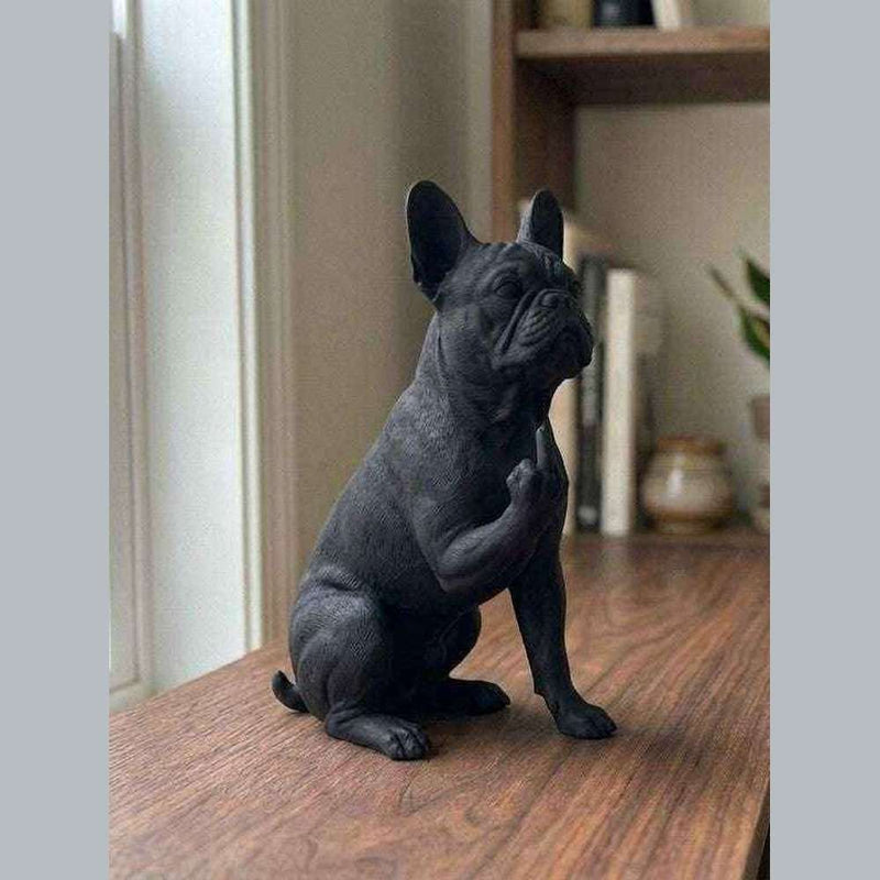Bulldog Francese — Statuetta in Resina "Educato… ma non troppo" - Taraflo