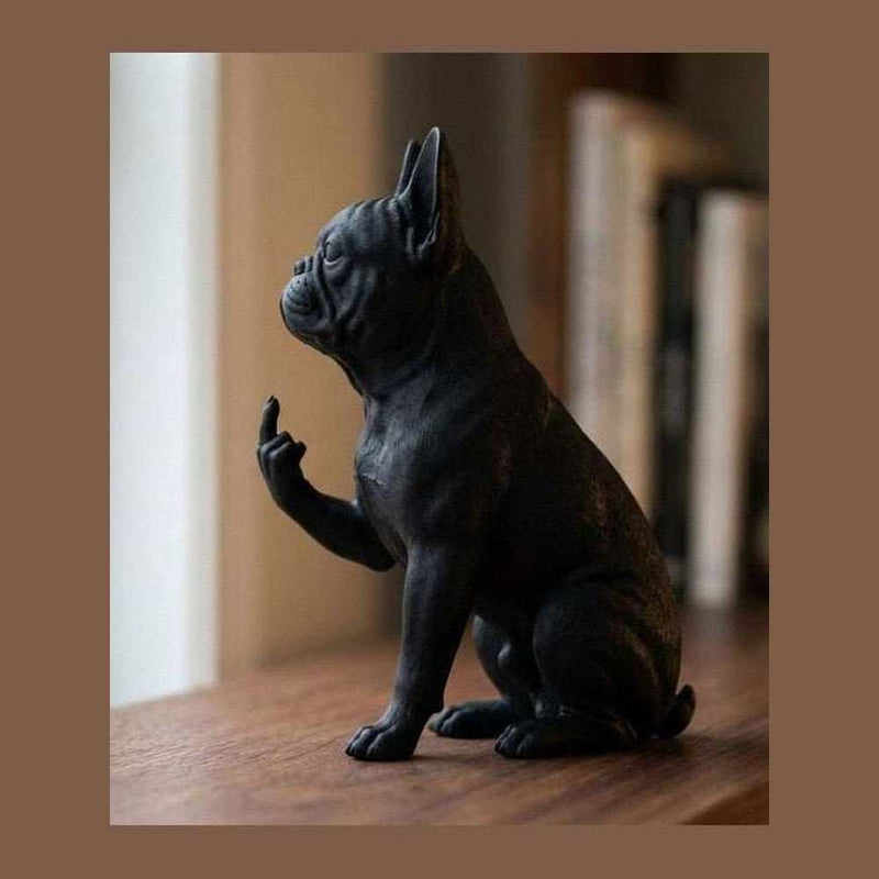 Bulldog Francese — Statuetta in Resina "Educato… ma non troppo" - Taraflo