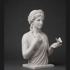 White Resin Goddess Venus Bust with Butterfly - Elegance & Symbolism for Your Space
Discover our resin bust, a work of art with a refined touch and the butterfly