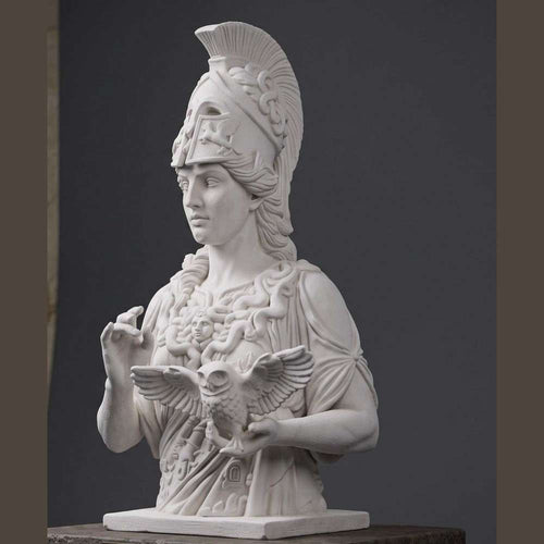 Busto di Atena in Resina: La Scultura Eccellente della Dea della Saggezza per il Tuo Spazio
