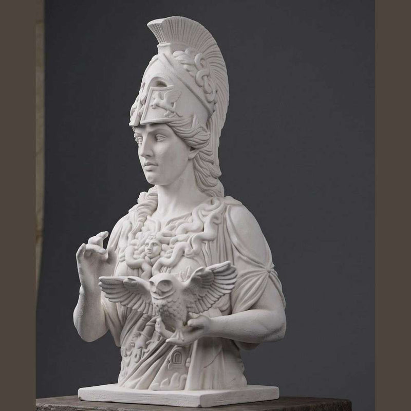 Busto di Atena in Resina: La Scultura Eccellente della Dea della Saggezza per il Tuo Spazio