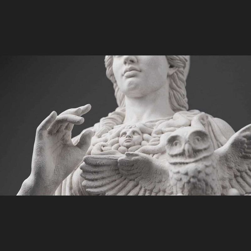 Busto di Atena in Resina: La Scultura Eccellente della Dea della Saggezza per il Tuo Spazio
