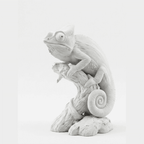 Camaleonte Zen — Statuetta Decorativa in Resina - Taraflo