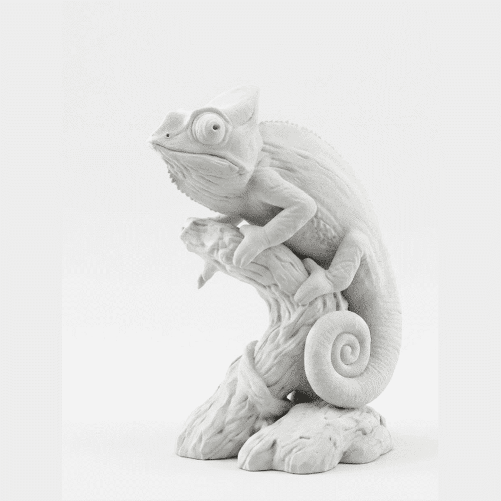 Camaleonte Zen — Statuetta Decorativa in Resina - Taraflo