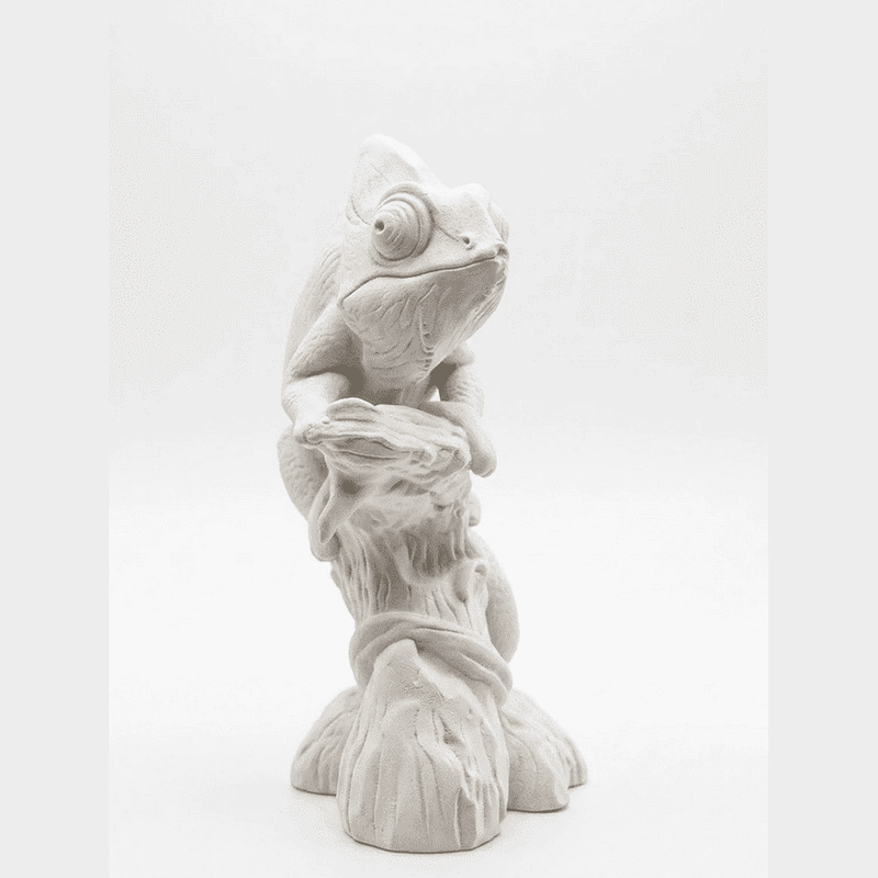 Camaleonte Zen — Statuetta Decorativa in Resina - Taraflo
