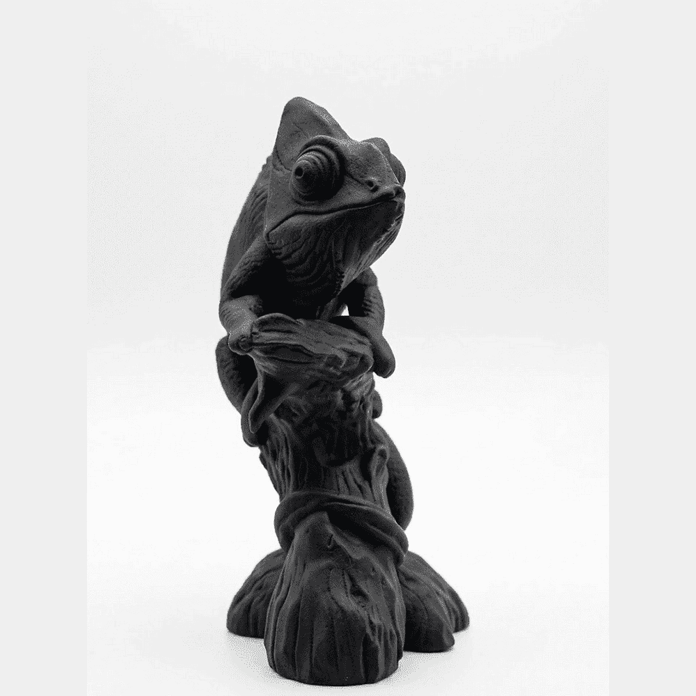 Camaleonte Zen — Statuetta Decorativa in Resina - Taraflo
