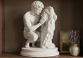 Narciso al Vischio d'Acqua – Scultura MitologicaClassica in Resina Effetto gesso