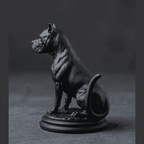 Cane Corso «Guardiano Silente» — Statua Cane da Collezione in Resina Nera Opaca - Taraflo