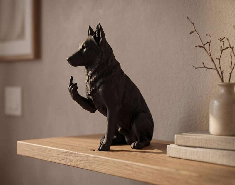Cane Lupo Cecoslovacco — Statuetta Cane "Educato… ma non troppo"