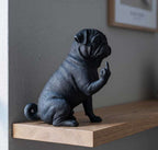 Carlino — Statuetta Cane "Educato… ma non troppo"
