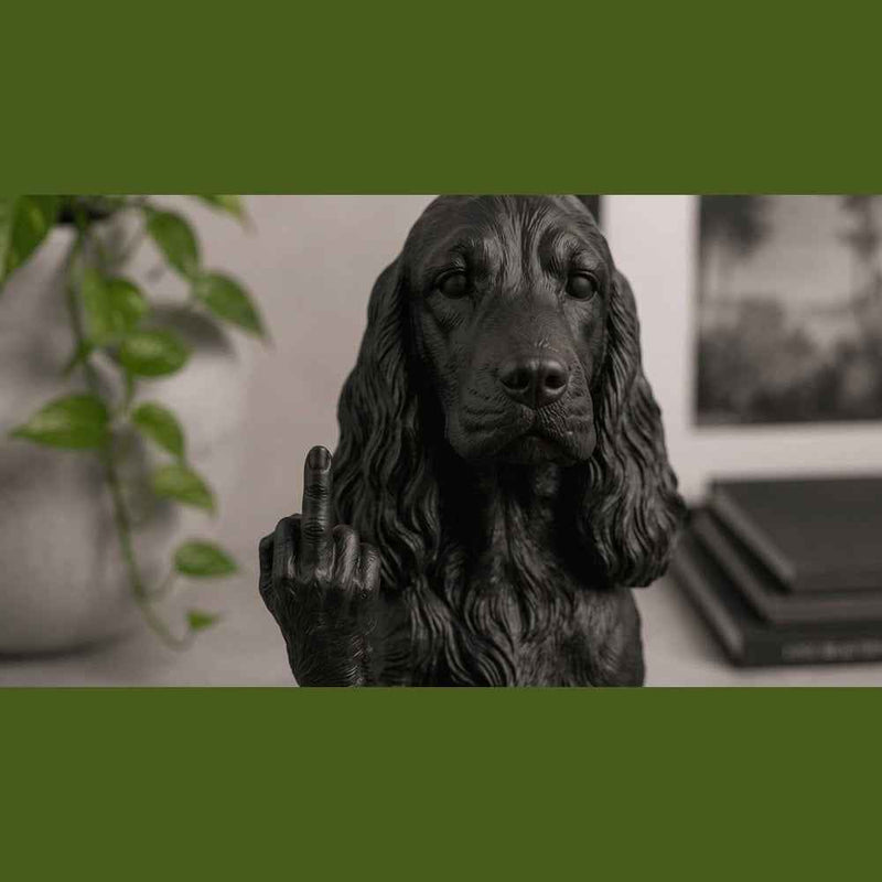 Cocker Spaniel — Statuetta Cane «Educato… ma non troppo»