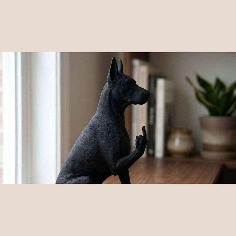 Dobermann — Statuetta Cane «Educato… ma non troppo» - Taraflo