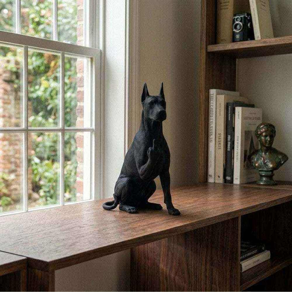 Dobermann — Statuetta Cane «Educato… ma non troppo» - Taraflo