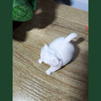 Gatto «Big Yawn & Stretch» — Statuetta Decorativa in Resina - Taraflo