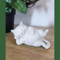 Gatto «Zen Nap» — Statuetta Decorativa in Resina - Taraflo