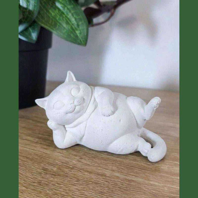 Gatto «Zen Nap» — Statuetta Decorativa in Resina - Taraflo