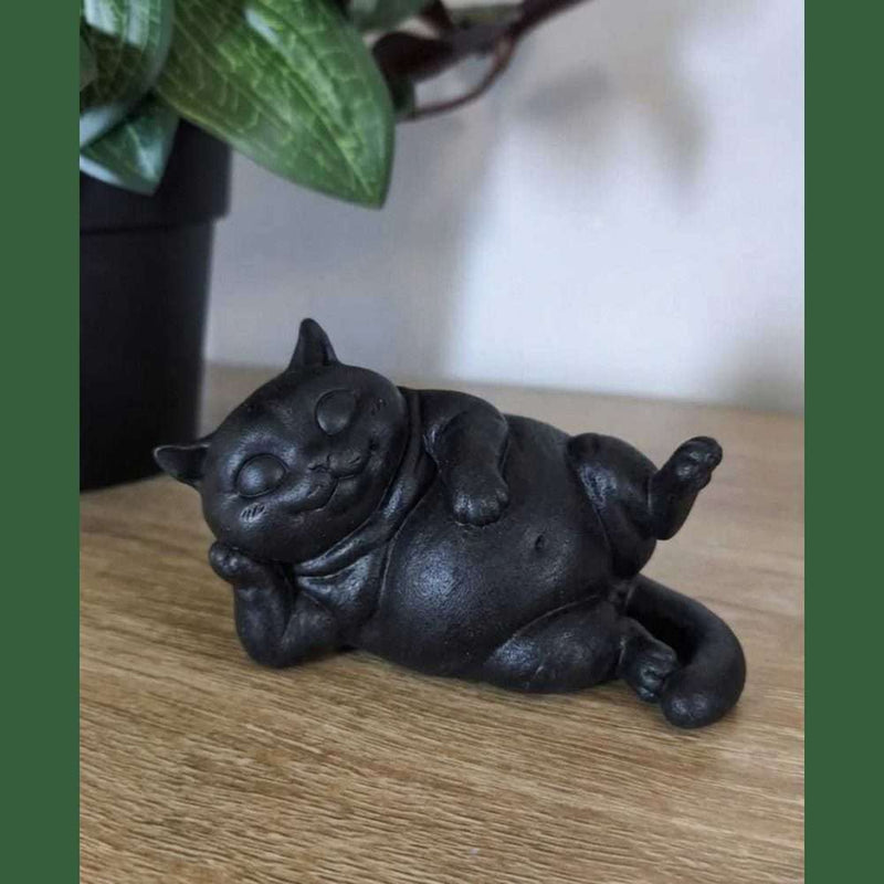 Gatto «Zen Nap» — Statuetta Decorativa in Resina - Taraflo