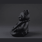 Gatto Zen — Statuetta Gatto in Meditazione in Resina Opaca - Taraflo