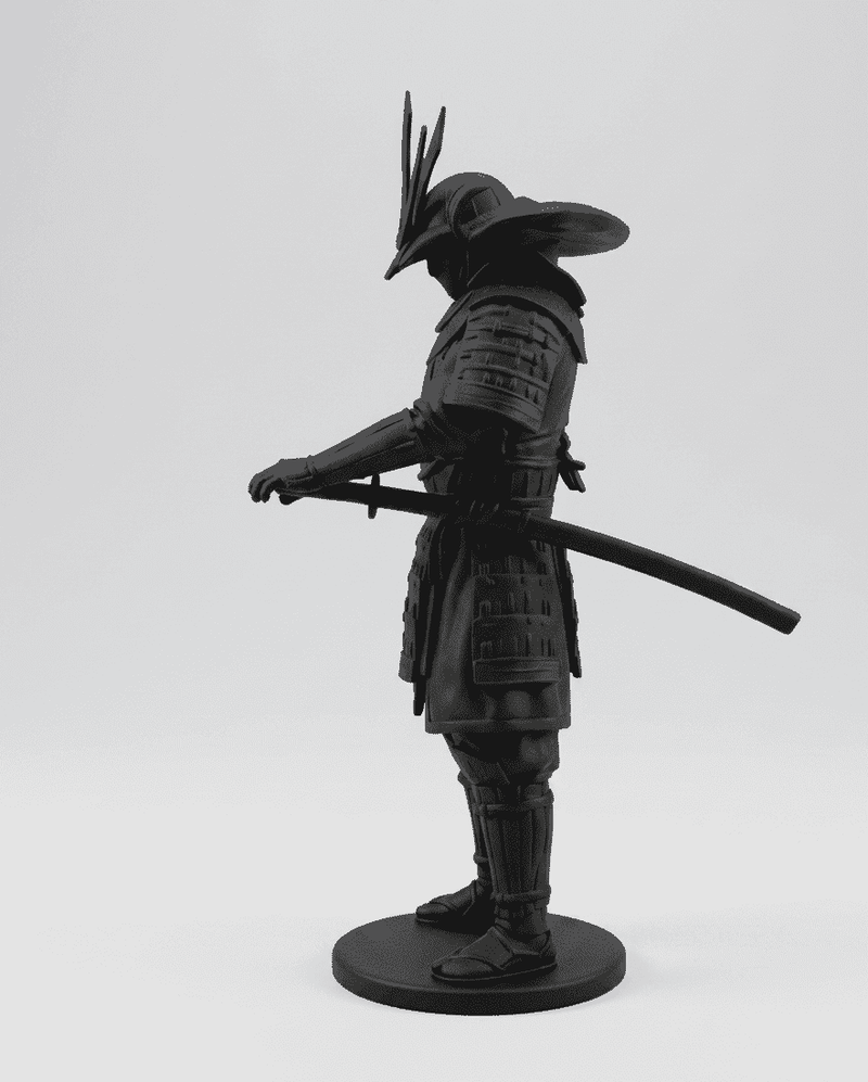 Il Guardiano dello Shogun — Statuetta Samurai in Resina - Taraflo