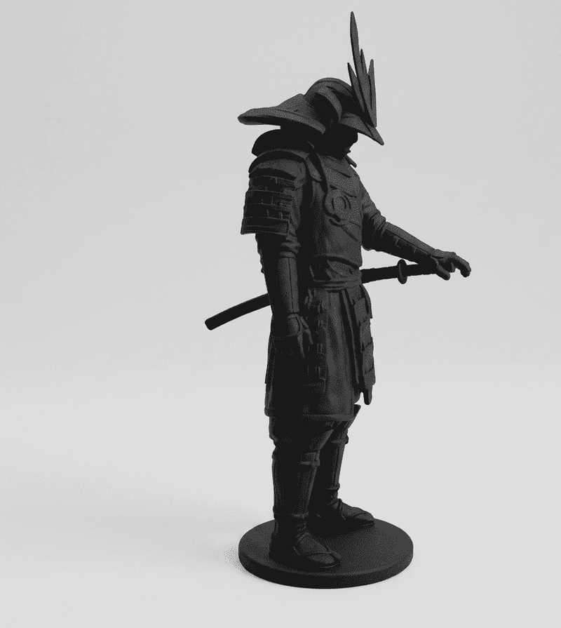 Il Guardiano dello Shogun — Statuetta Samurai in Resina - Taraflo