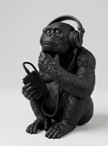 The Sound of Silence – Statuetta Scimmia con Cuffie