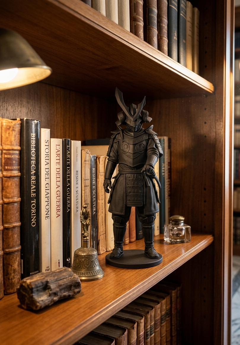 L'Ombra dei Secoli: Il Guardiano dello Shogun – Statuina di Samurai in Stile Antico