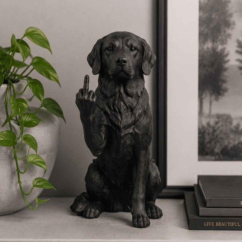 Golden Retriever — Statuetta Cane «Educato… ma non troppo»