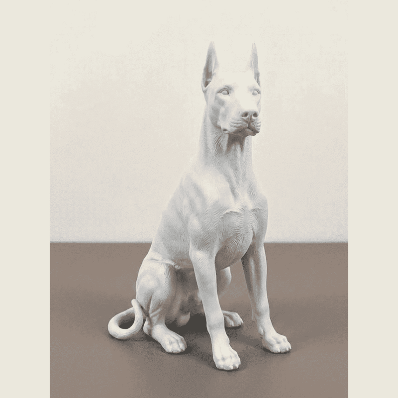 Guardiano Silente — Statuetta Cane da Guardia in Resina - Taraflo